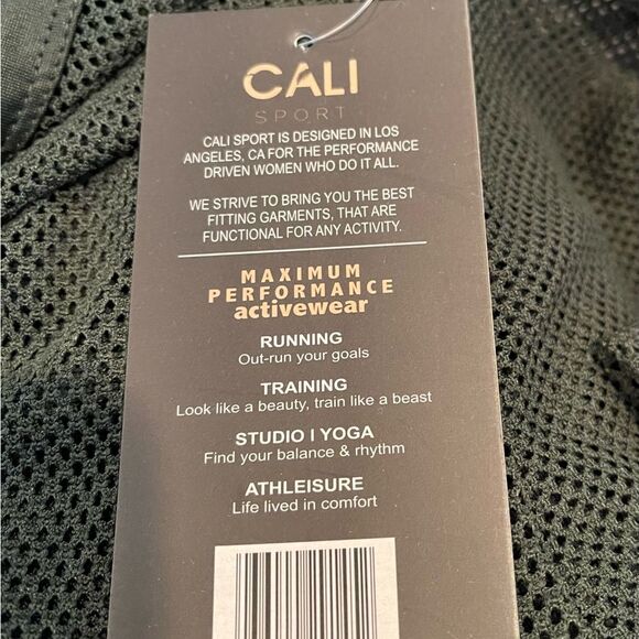 Cali Sport - Olive Green Mesh Hoodie - Picture 10 of 10